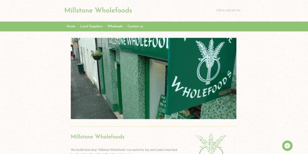 Millstone Wholefoods website